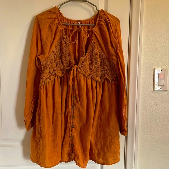 Free People Dresses & Skirts - Burnt orange summer dress